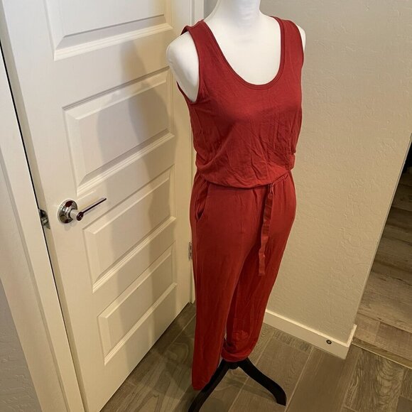 Daily/Ritual Jumpsuit in Terracotta Size XS, NWT (180) - Picture 4 of 9